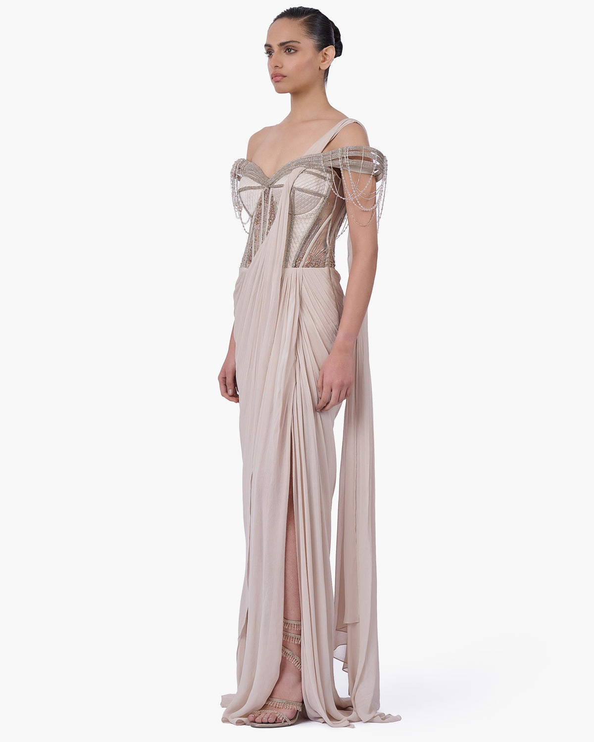 The Corset Bodice Sari Gown