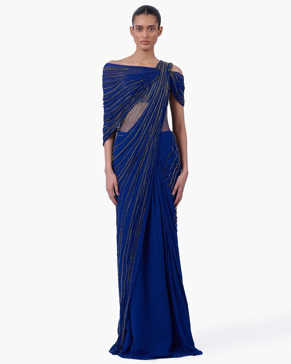The Meridian Drape Sari Gown