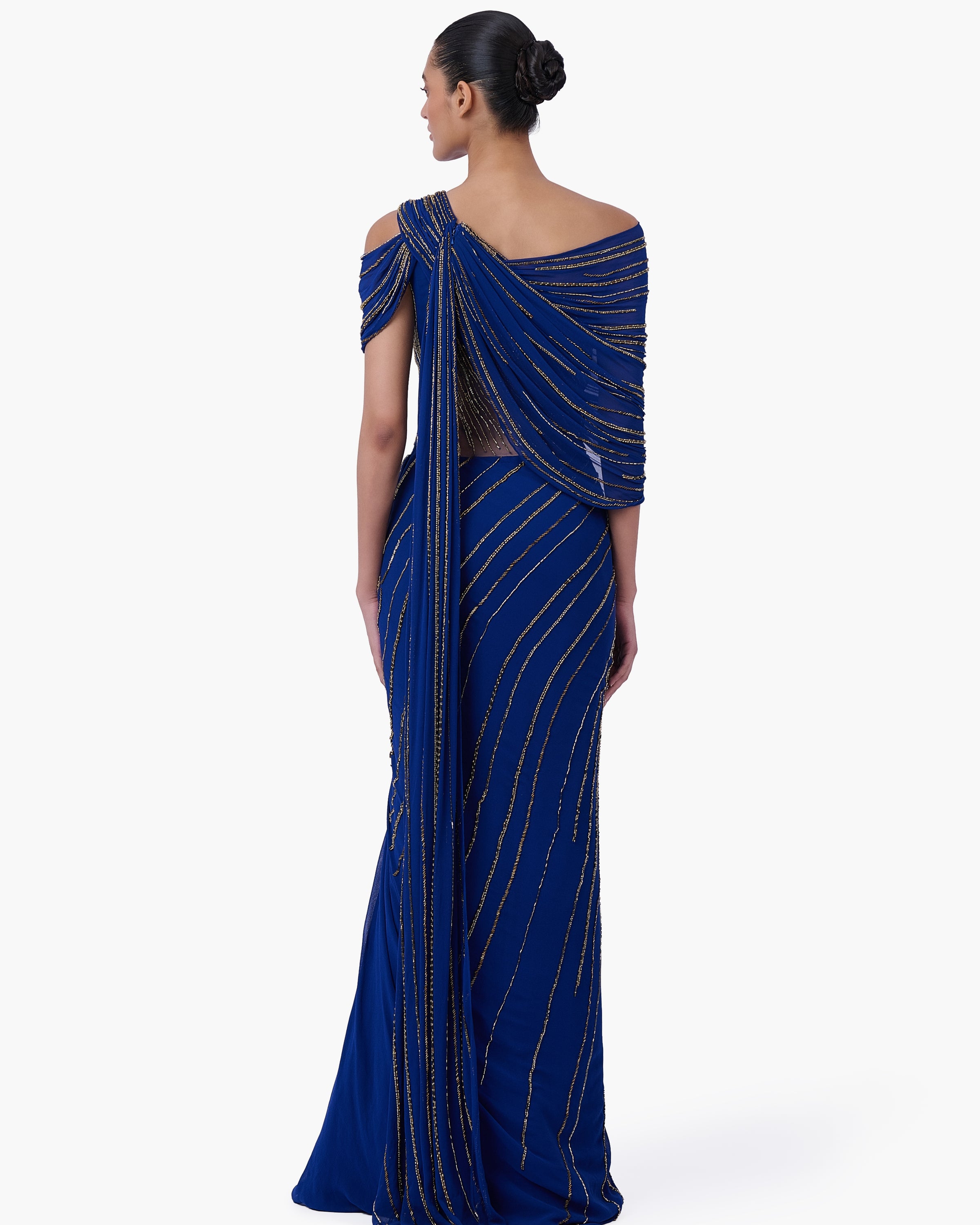 The Meridian Drape Sari Gown
