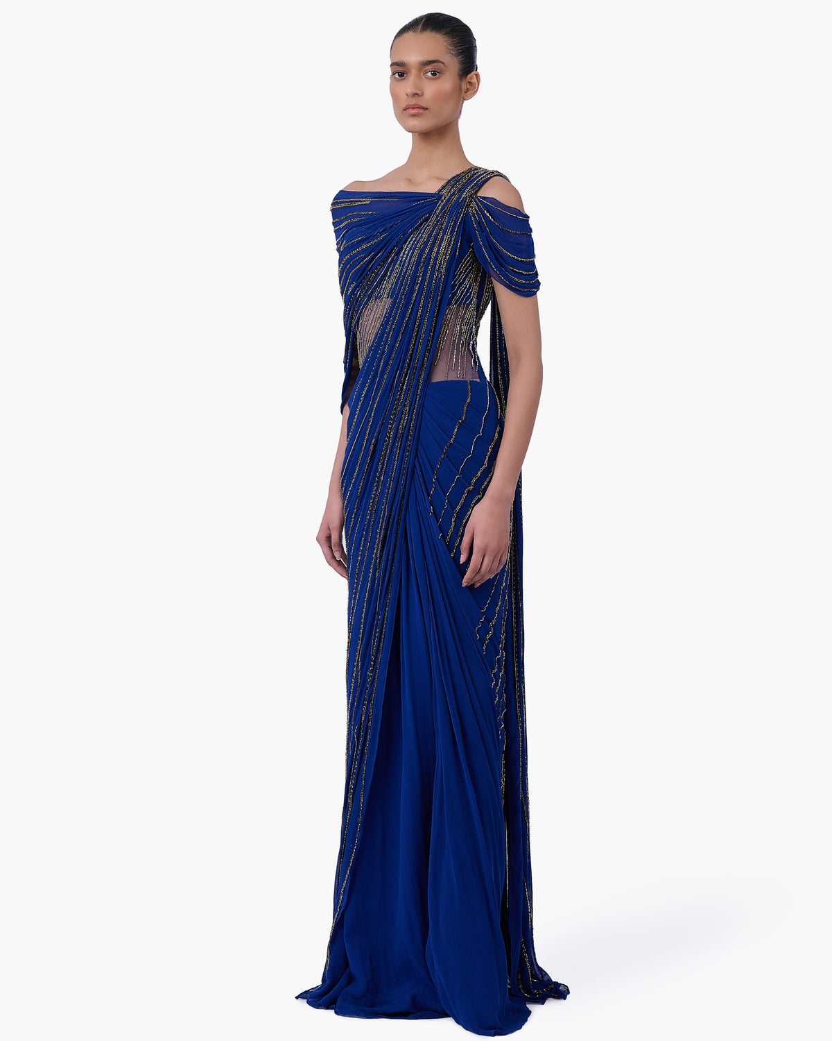 The Meridian Drape Sari Gown