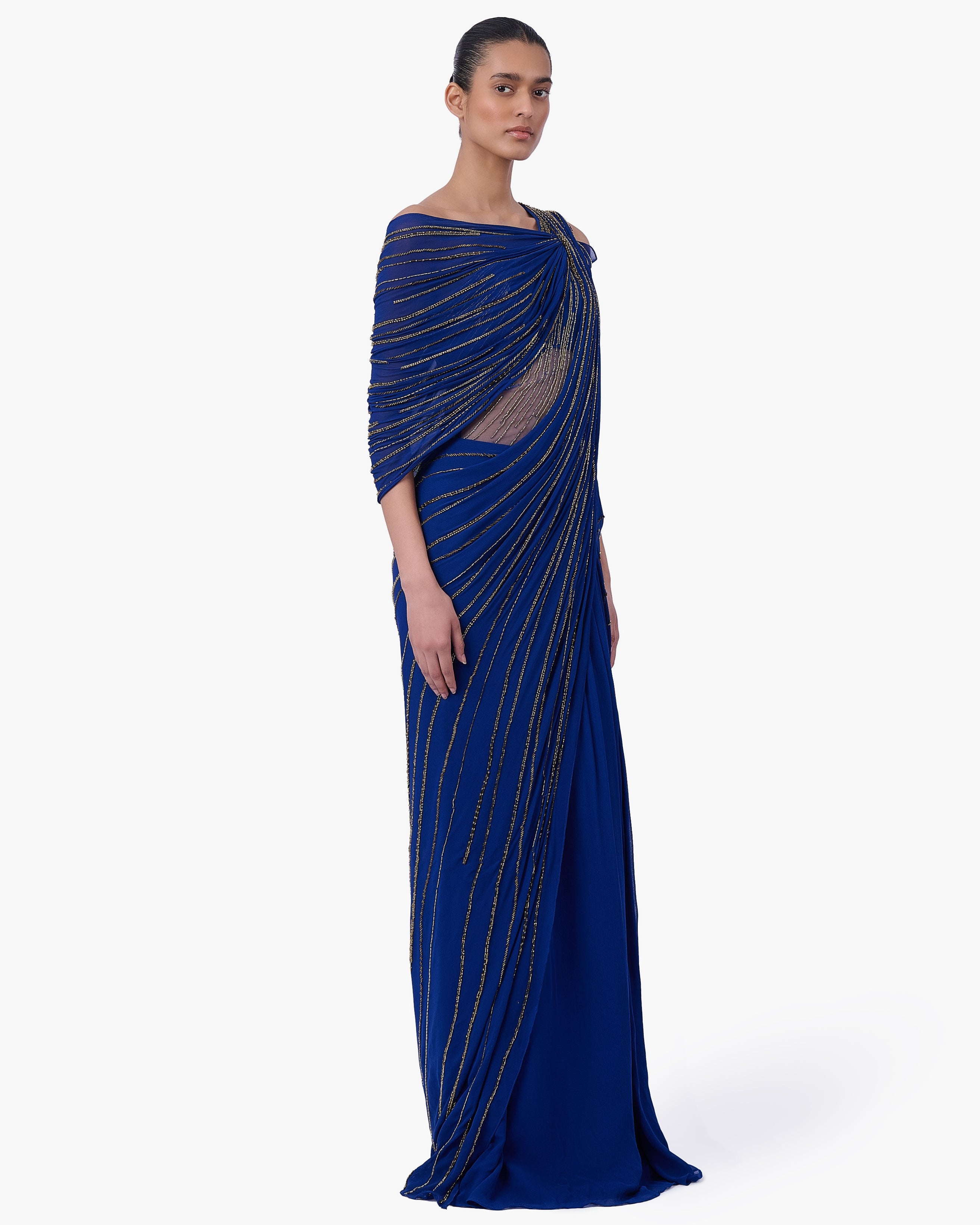 The Meridian Drape Sari Gown