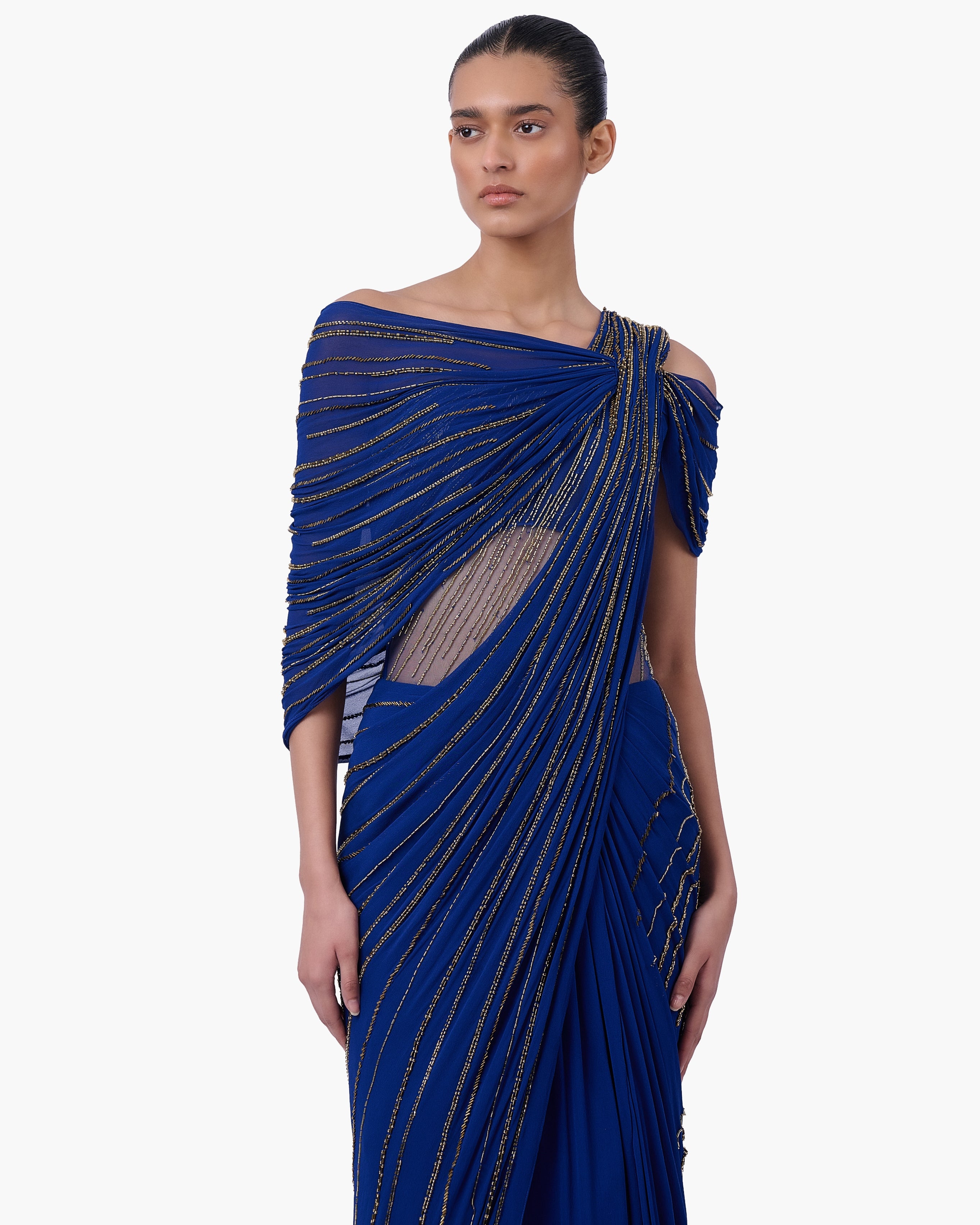 The Meridian Drape Sari Gown