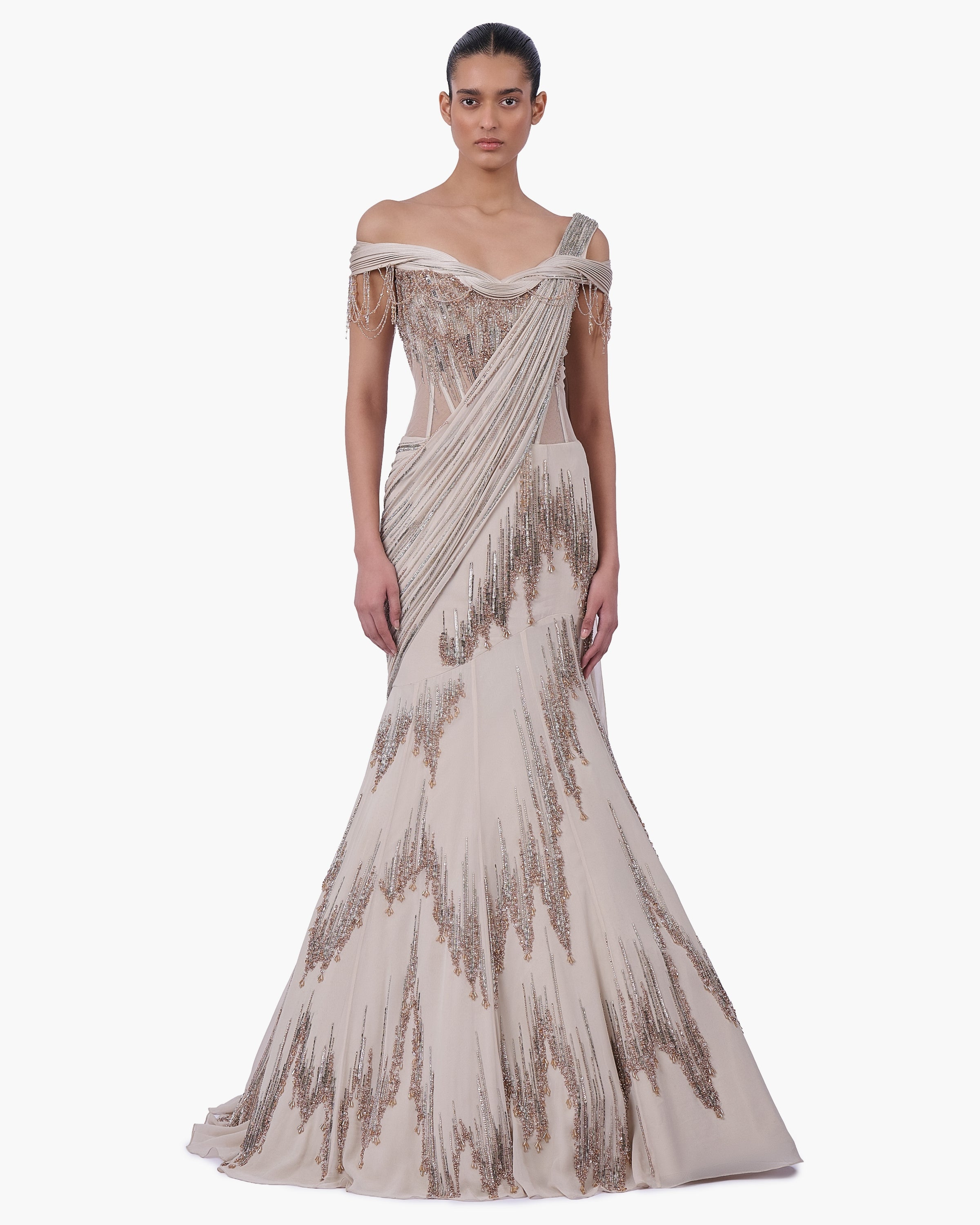 The Sovereign Drape Lehenga
