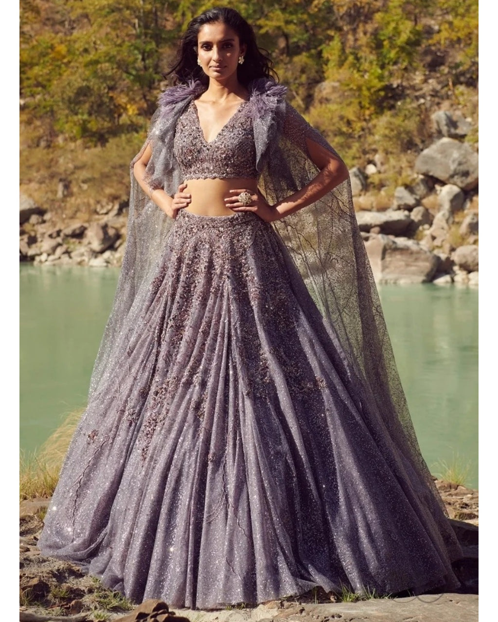 Vamika Shimmer Tulle Lehenga Set