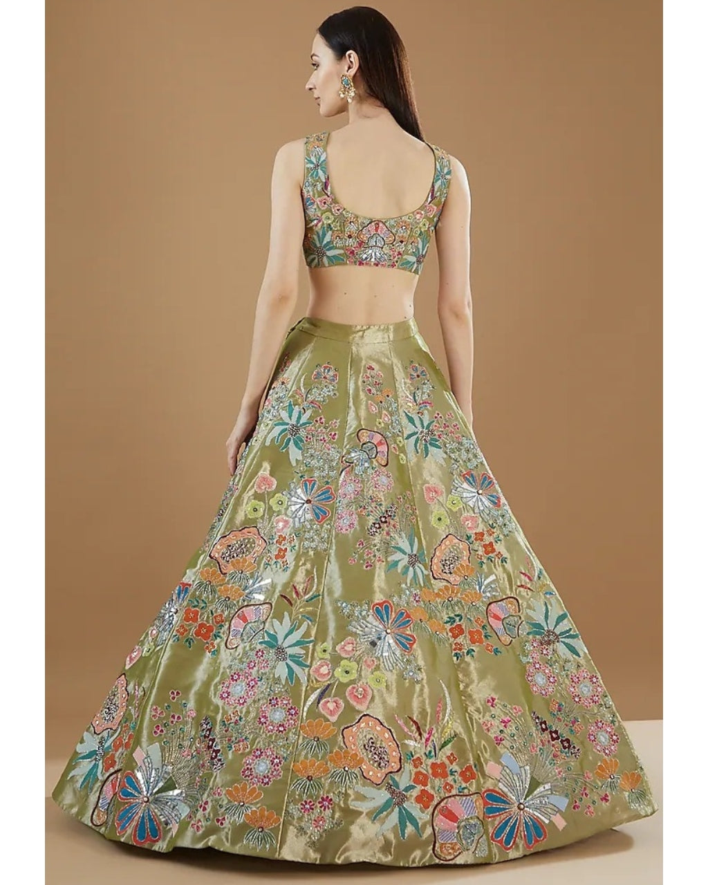 Jungle Green Trencadis Lehenga Set