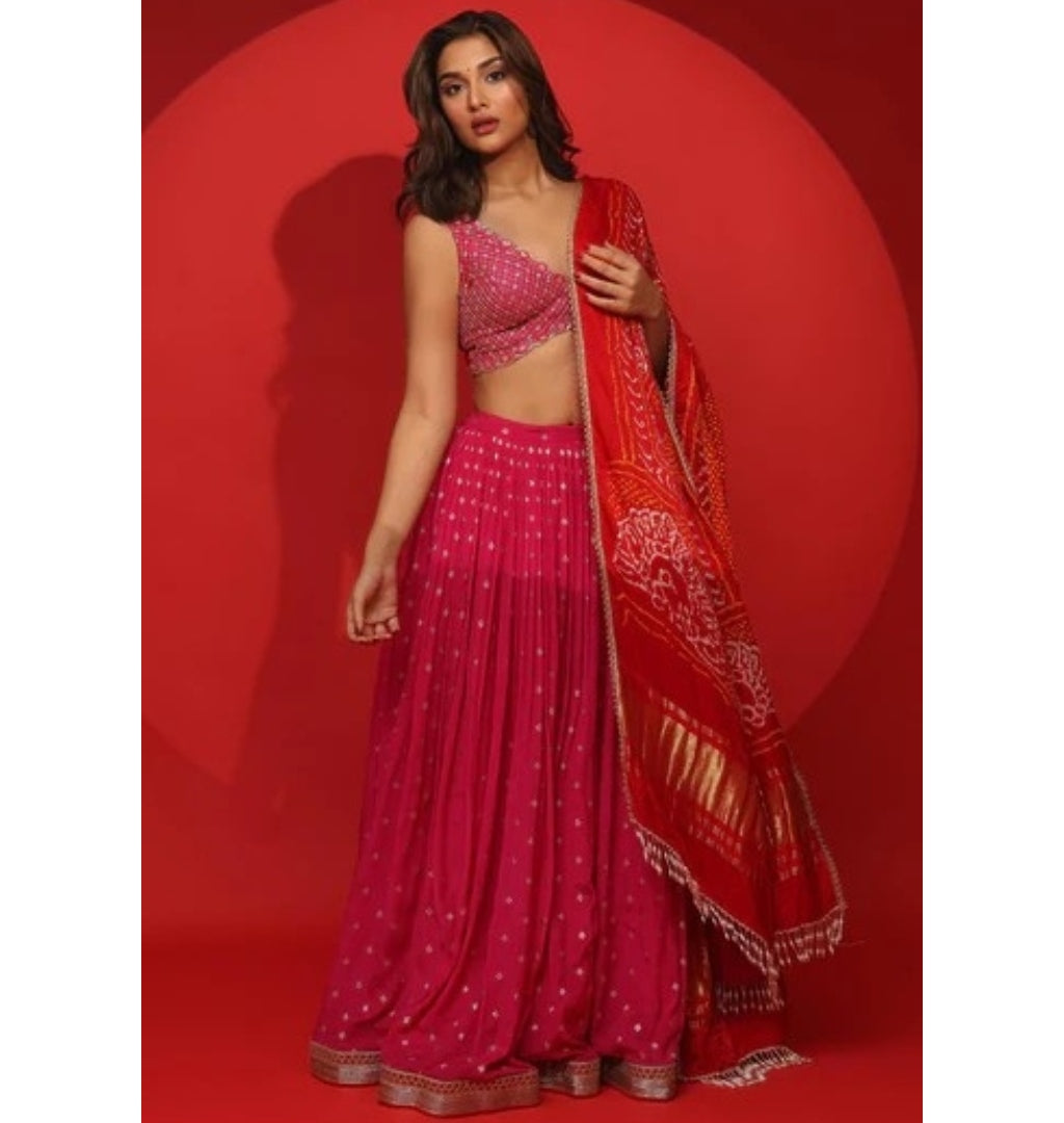 Mala Jamewar Lehenga Set