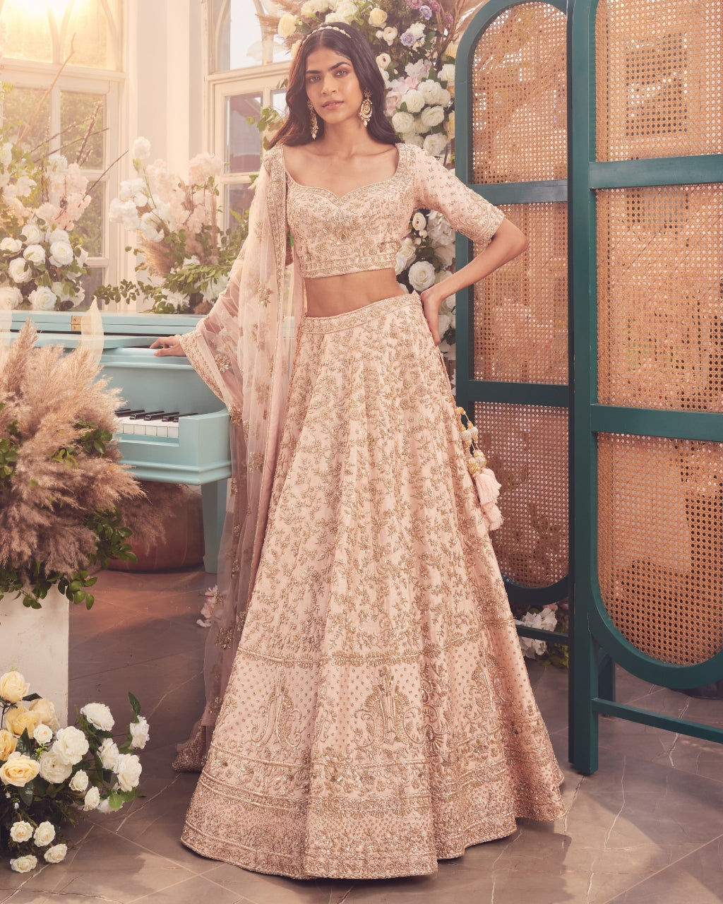 Peach Nairobi Lehenga Set