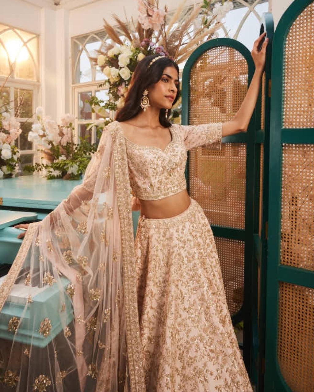 Peach Nairobi Lehenga Set