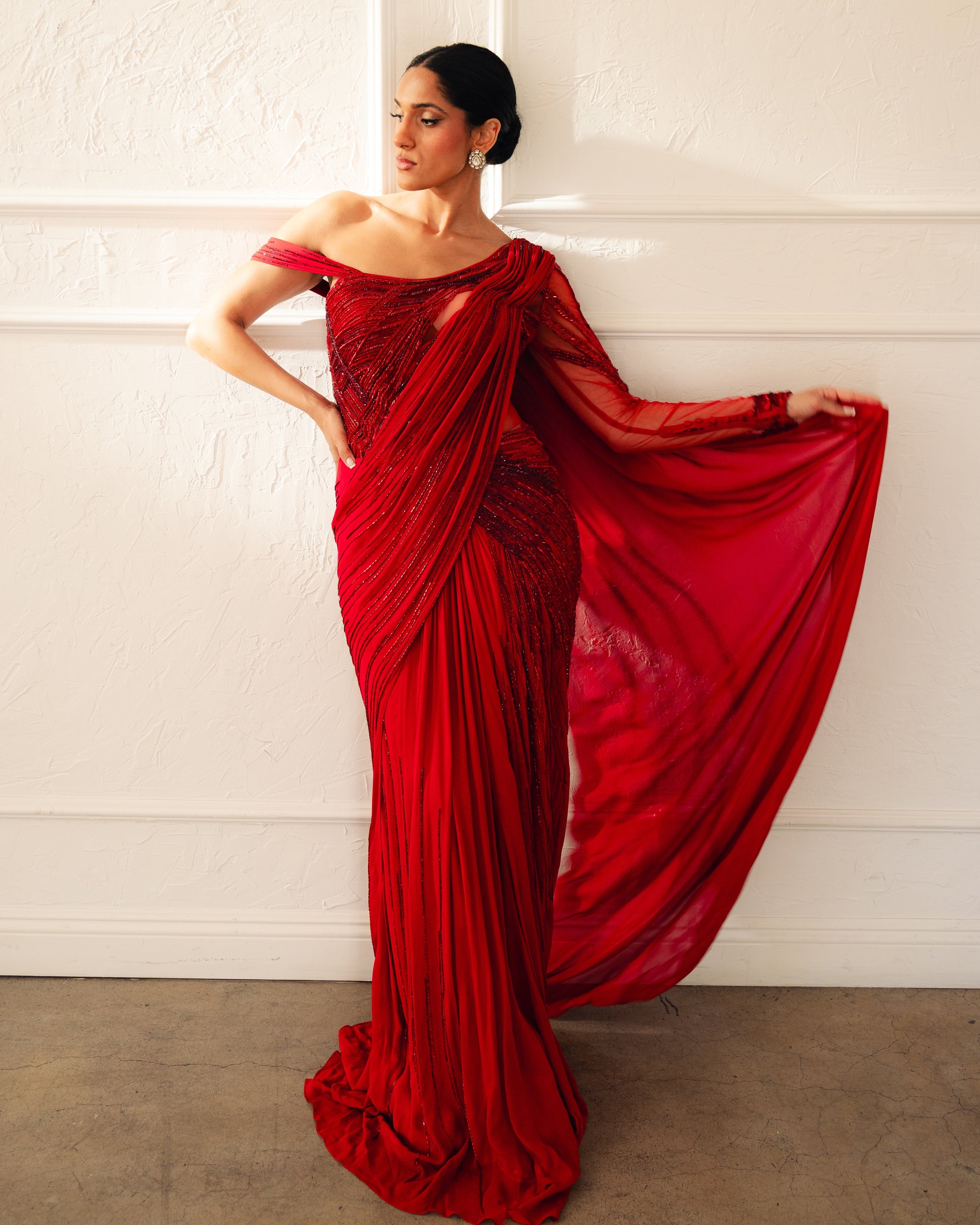 The Ecliptic Sari Gown