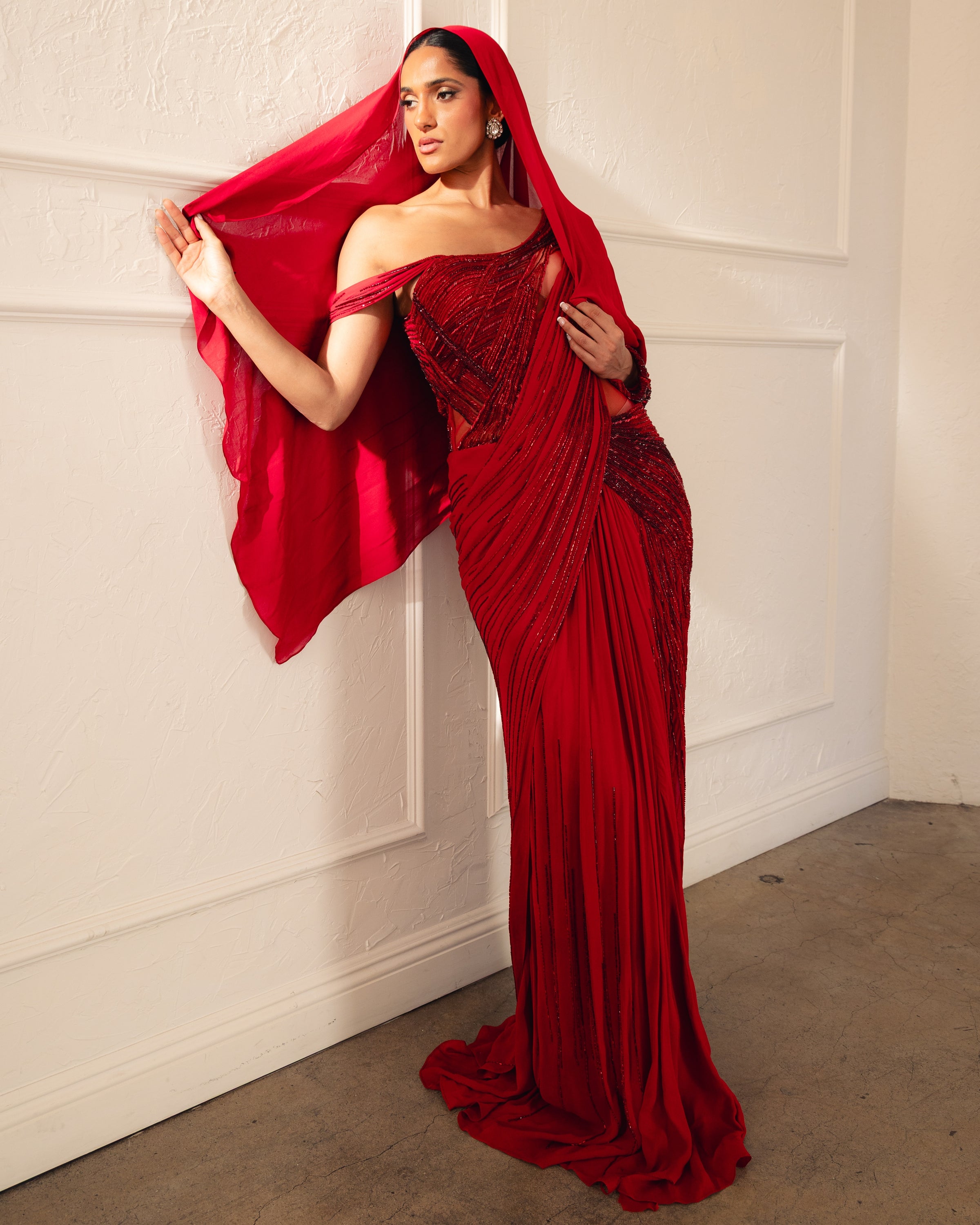 The Ecliptic Sari Gown