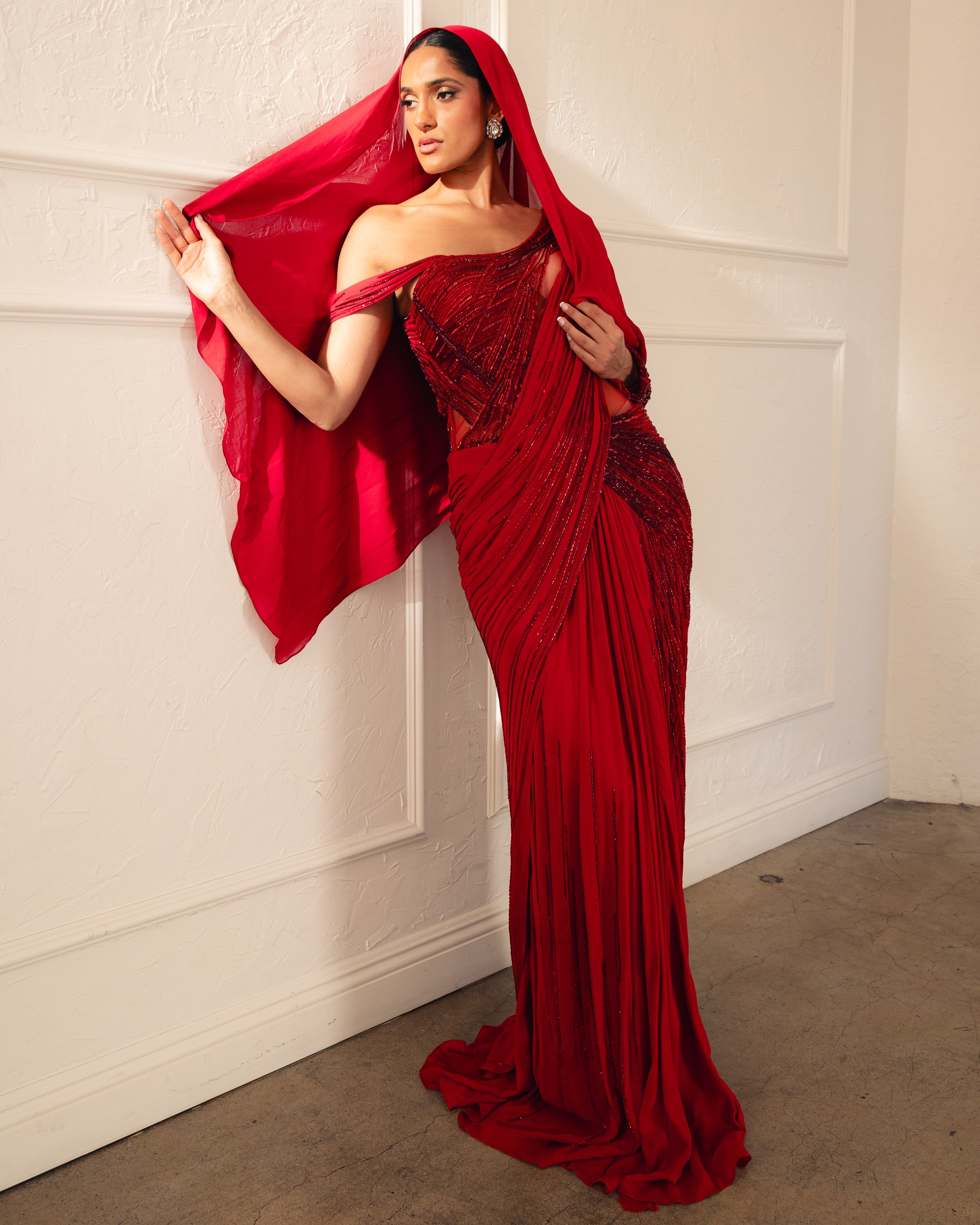 The Ecliptic Sari Gown