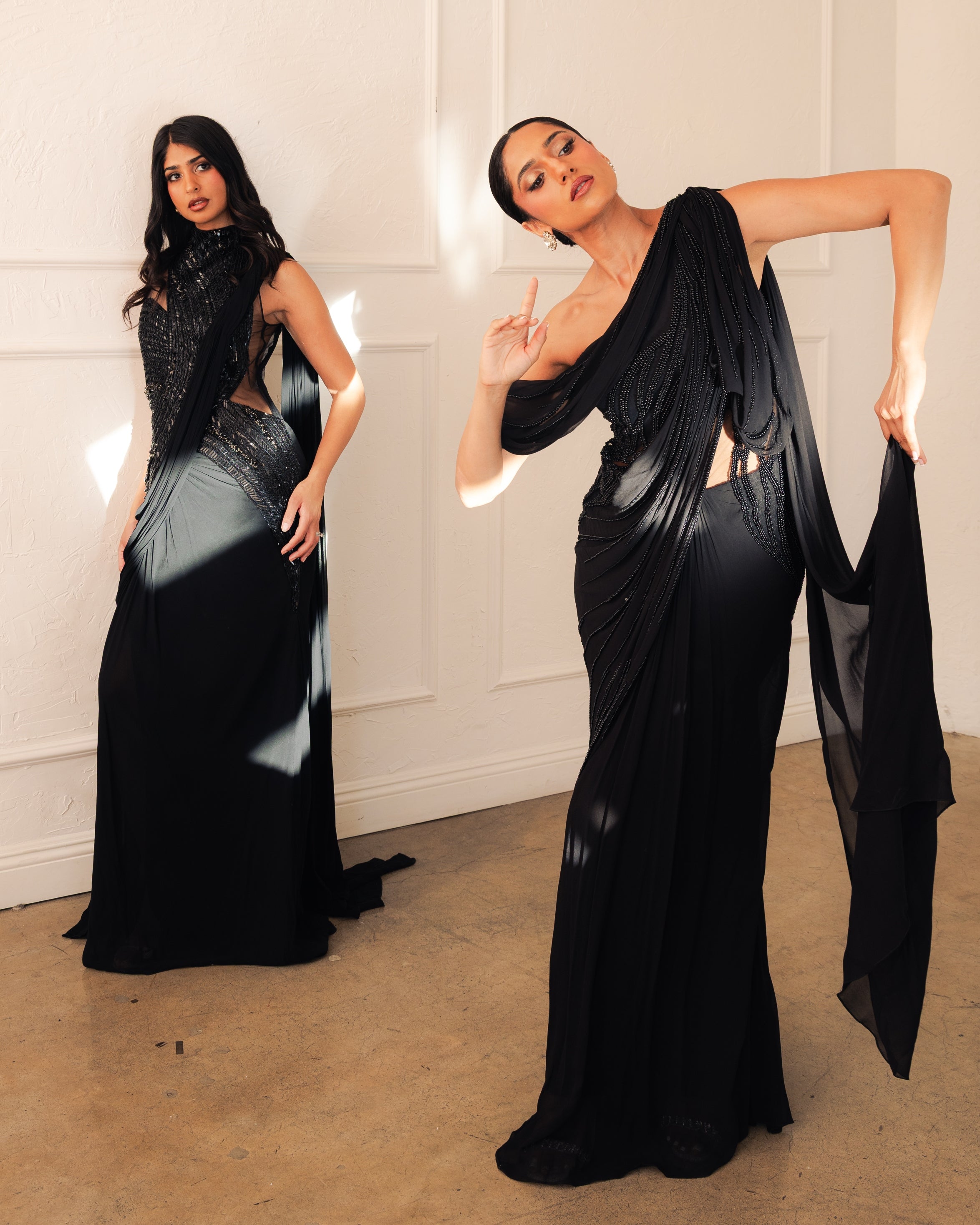 The Grecian Mist Sari