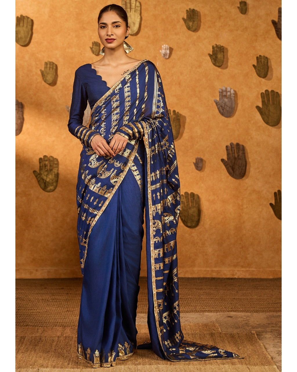 Sapphire Midas Touch Sari Set
