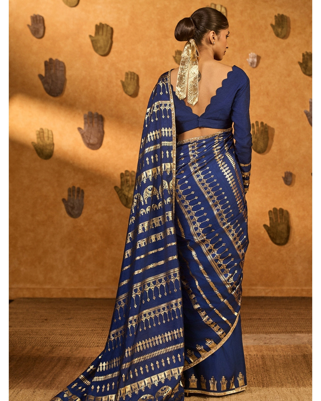 Sapphire Midas Touch Sari Set
