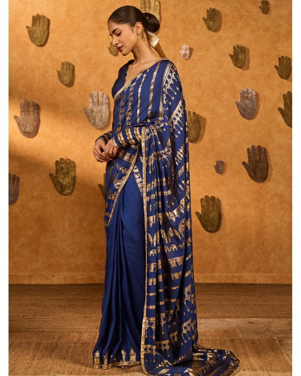 Sapphire Midas Touch Sari Set