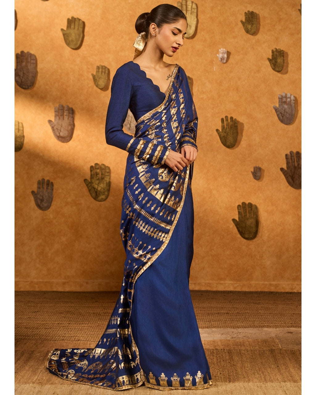 Sapphire Midas Touch Sari Set