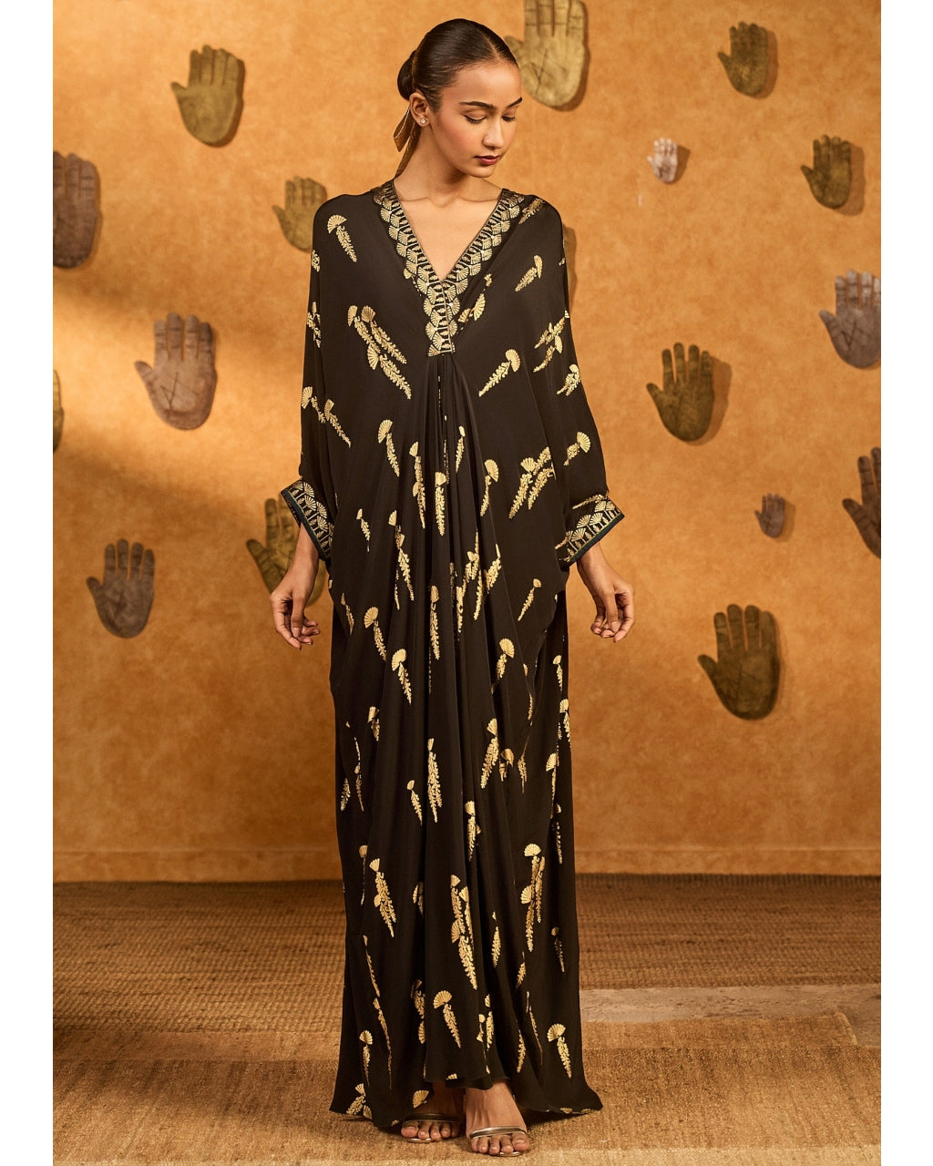 Black Cherry Vine Kaftan