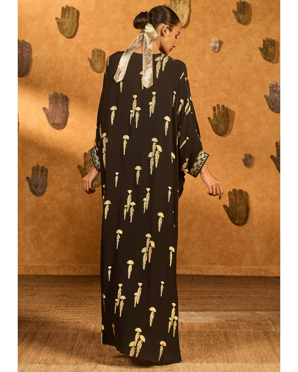 Black Cherry Vine Kaftan