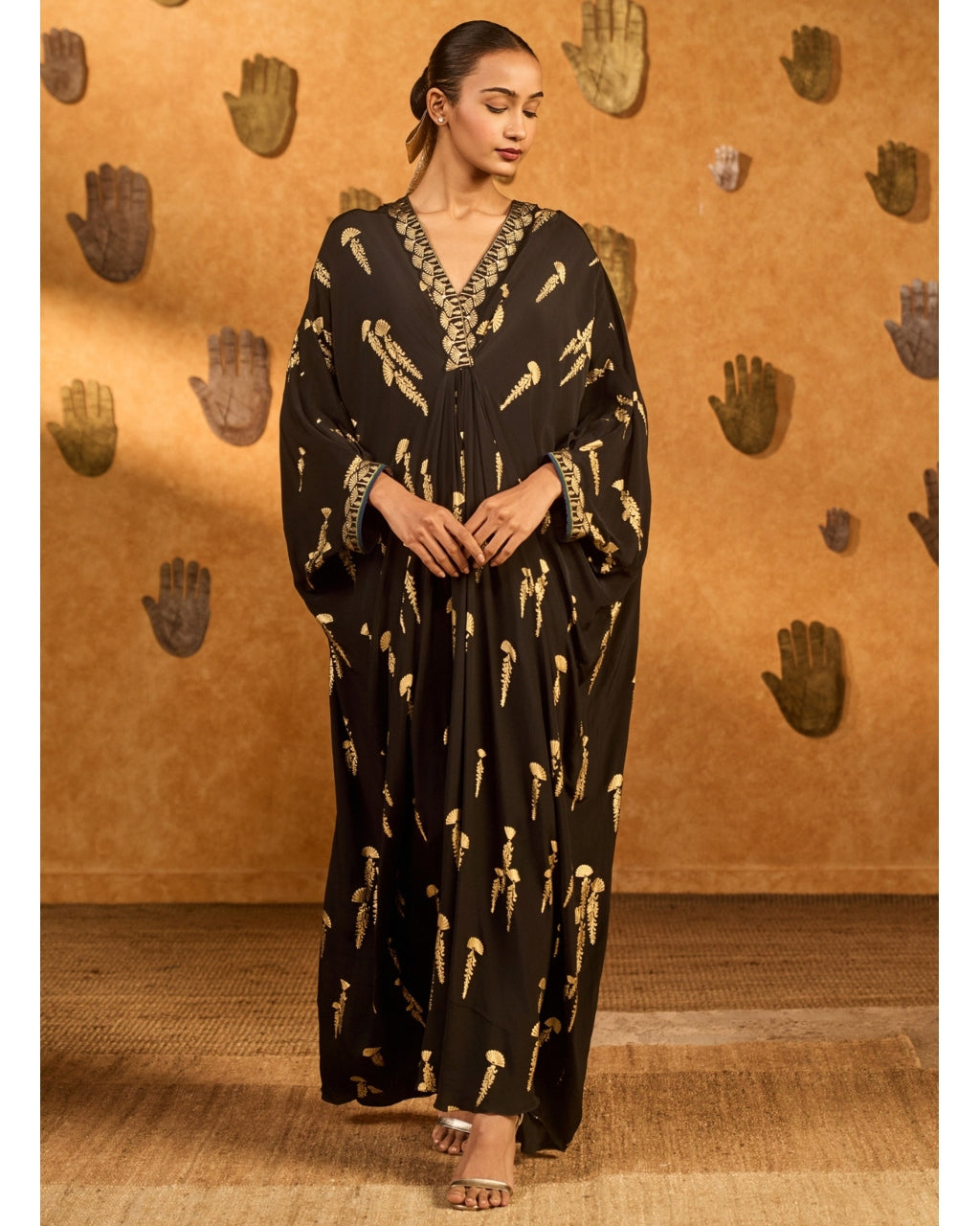 Black Cherry Vine Kaftan