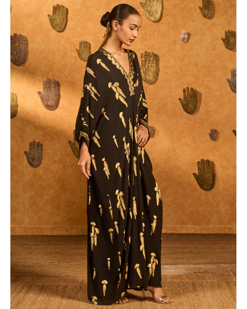 Black Cherry Vine Kaftan