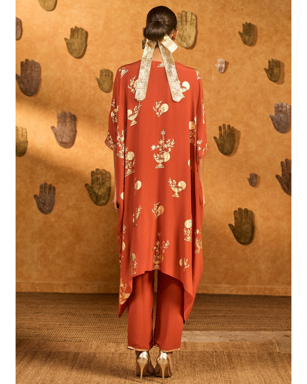 Rust Moon Garden Kurta Set