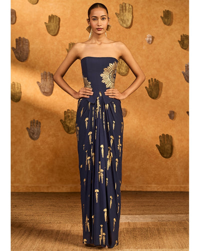 Navy Blue Cherry Vine Fusion Set