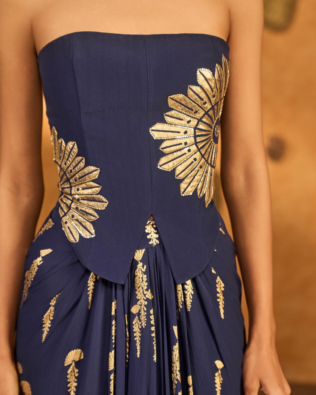 Navy Blue Cherry Vine Fusion Set