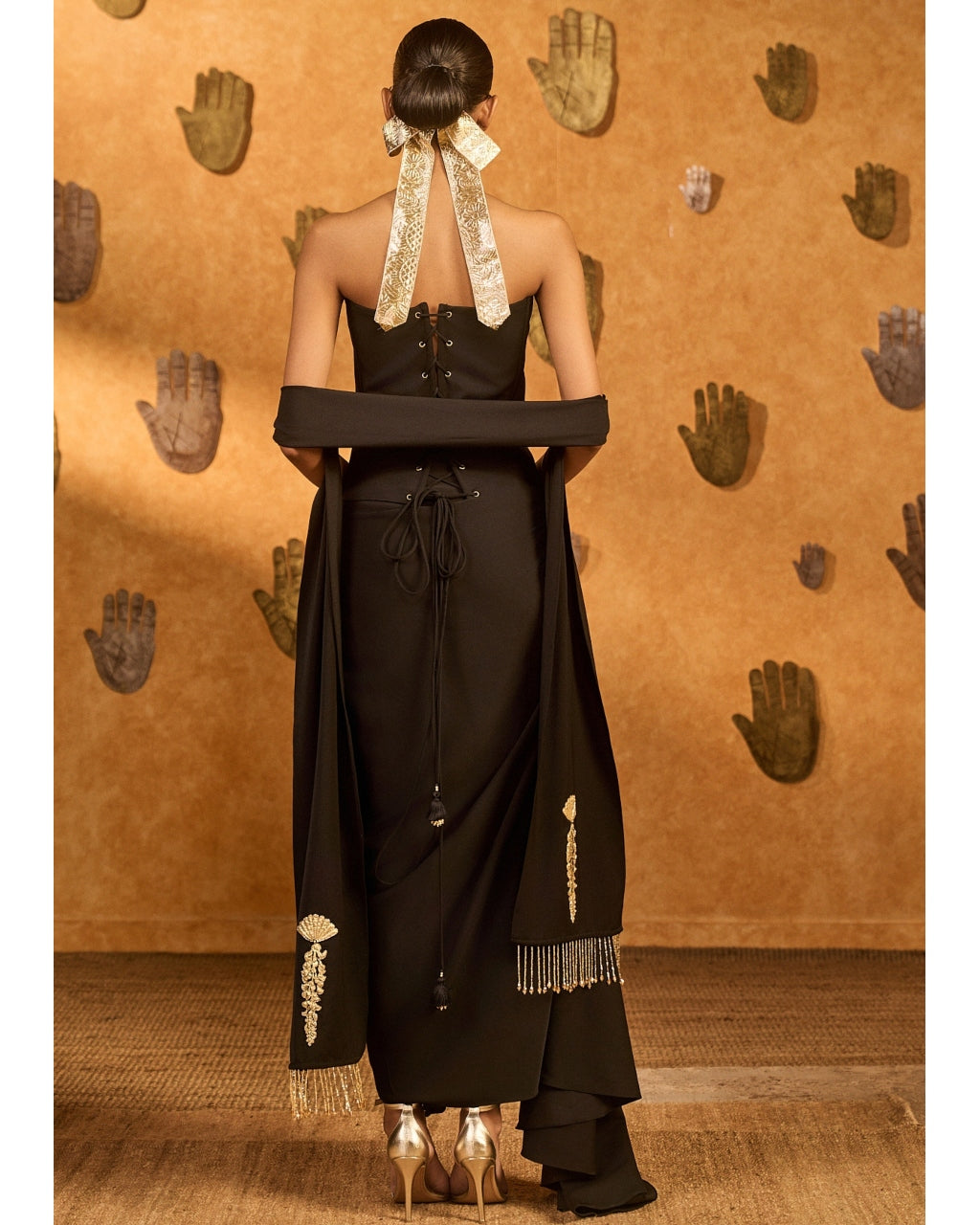 Black Cherry Vine Corset Set