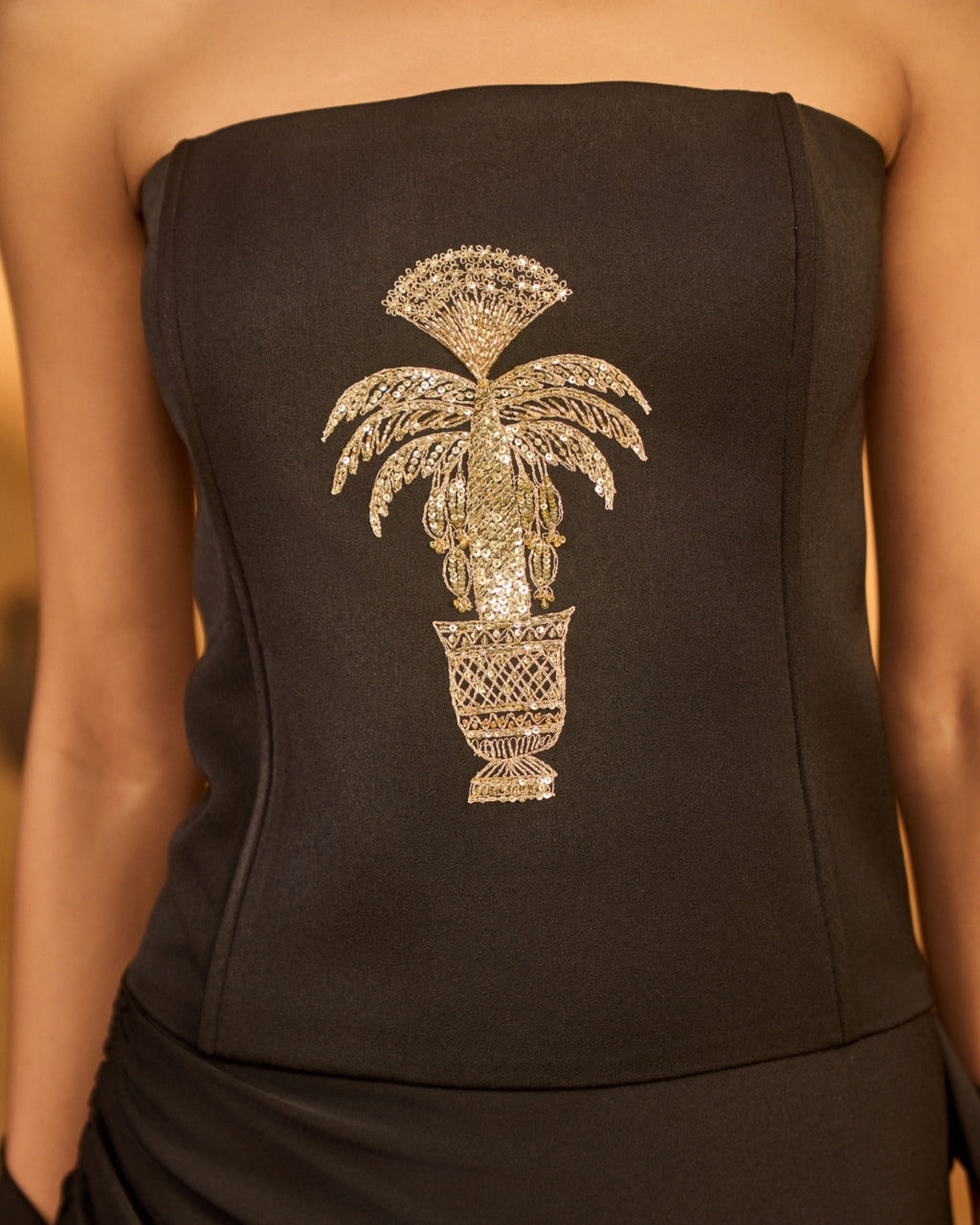 Black Cherry Vine Corset Set