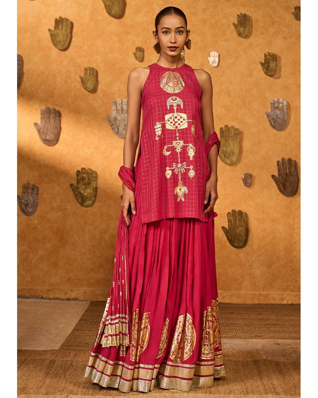 Raspberry Moonfish Skirt Set