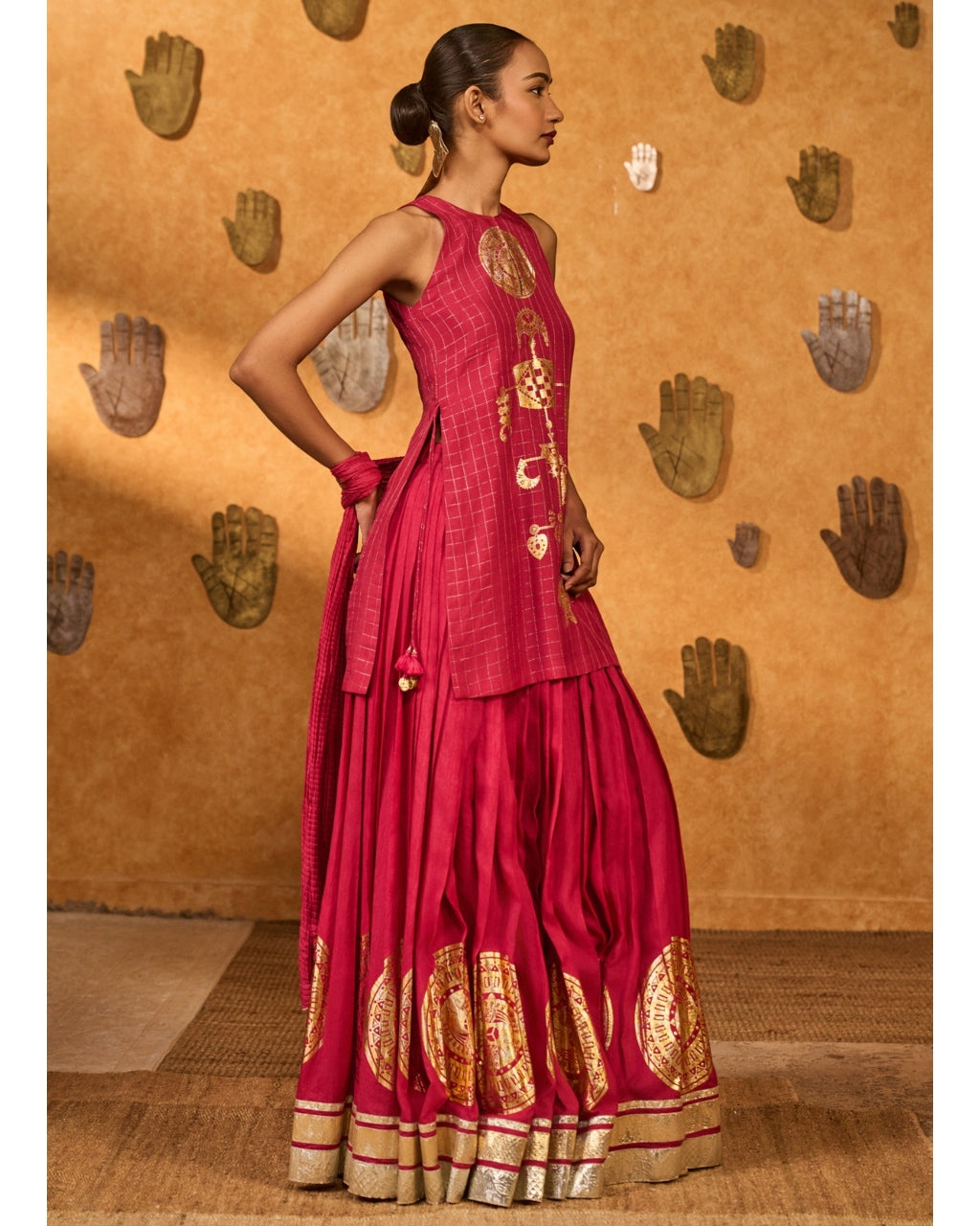 Raspberry Moonfish Skirt Set