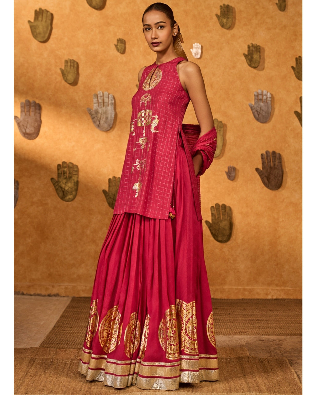 Raspberry Moonfish Skirt Set