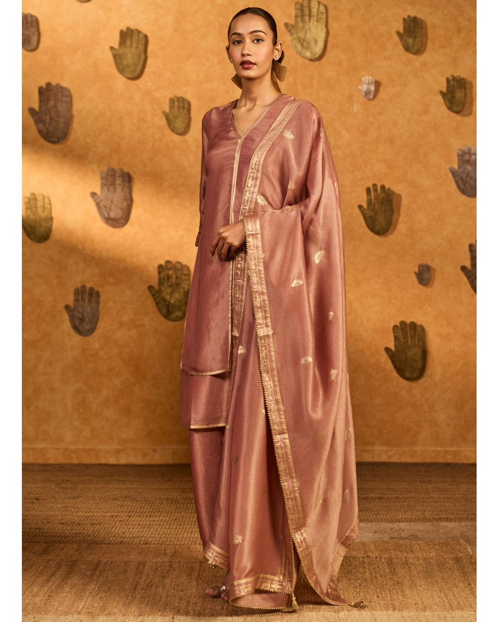 Mauve Tea Blossom Tissue Skd Set