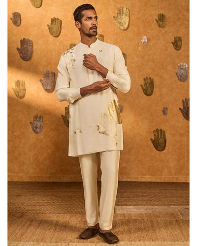 Ivory Crane Dawn Kurta Set