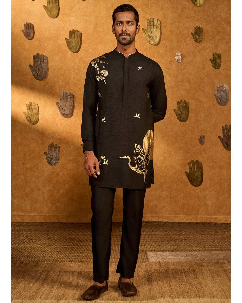 Black Crane Dawn Kurta Set