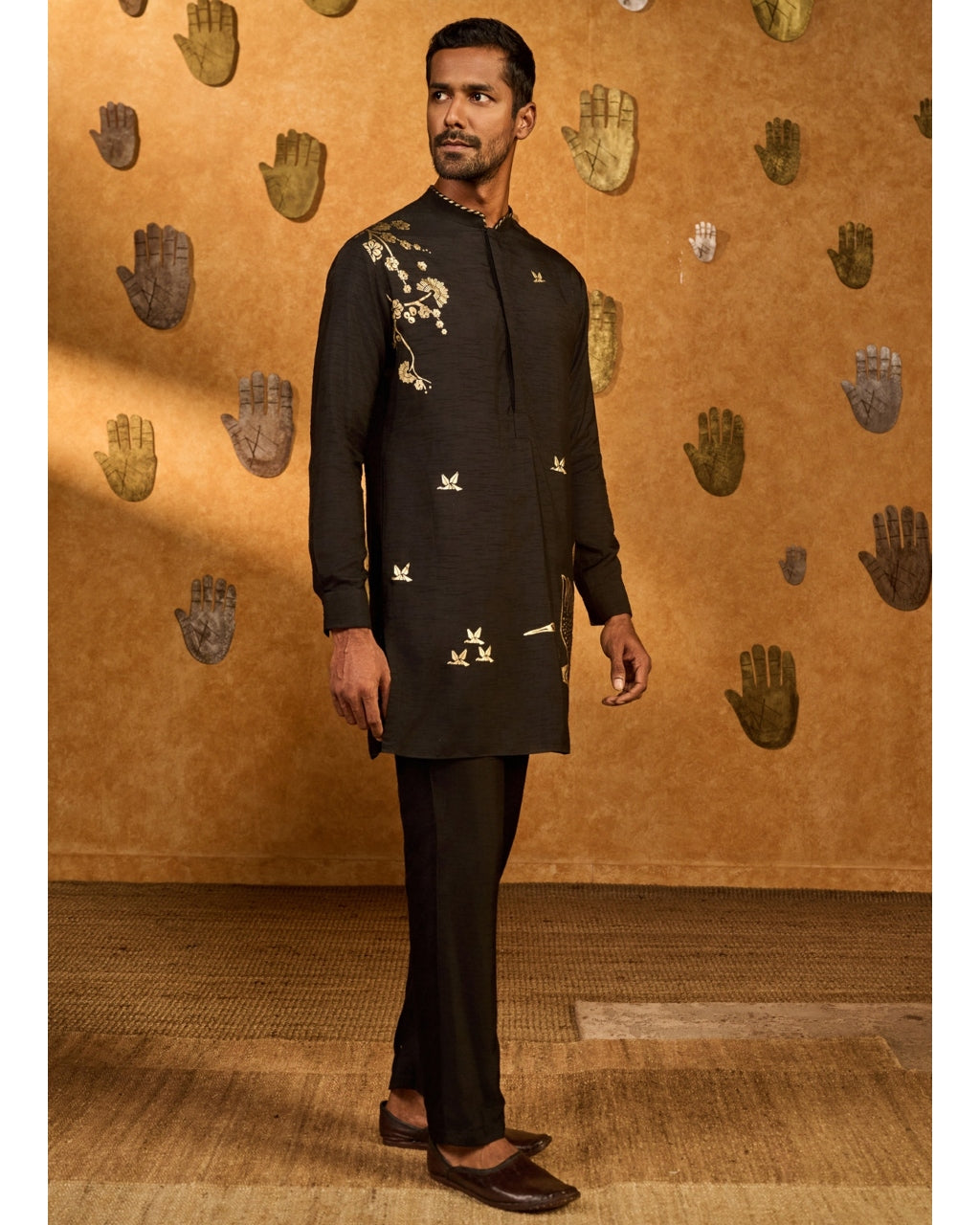 Black Crane Dawn Kurta Set