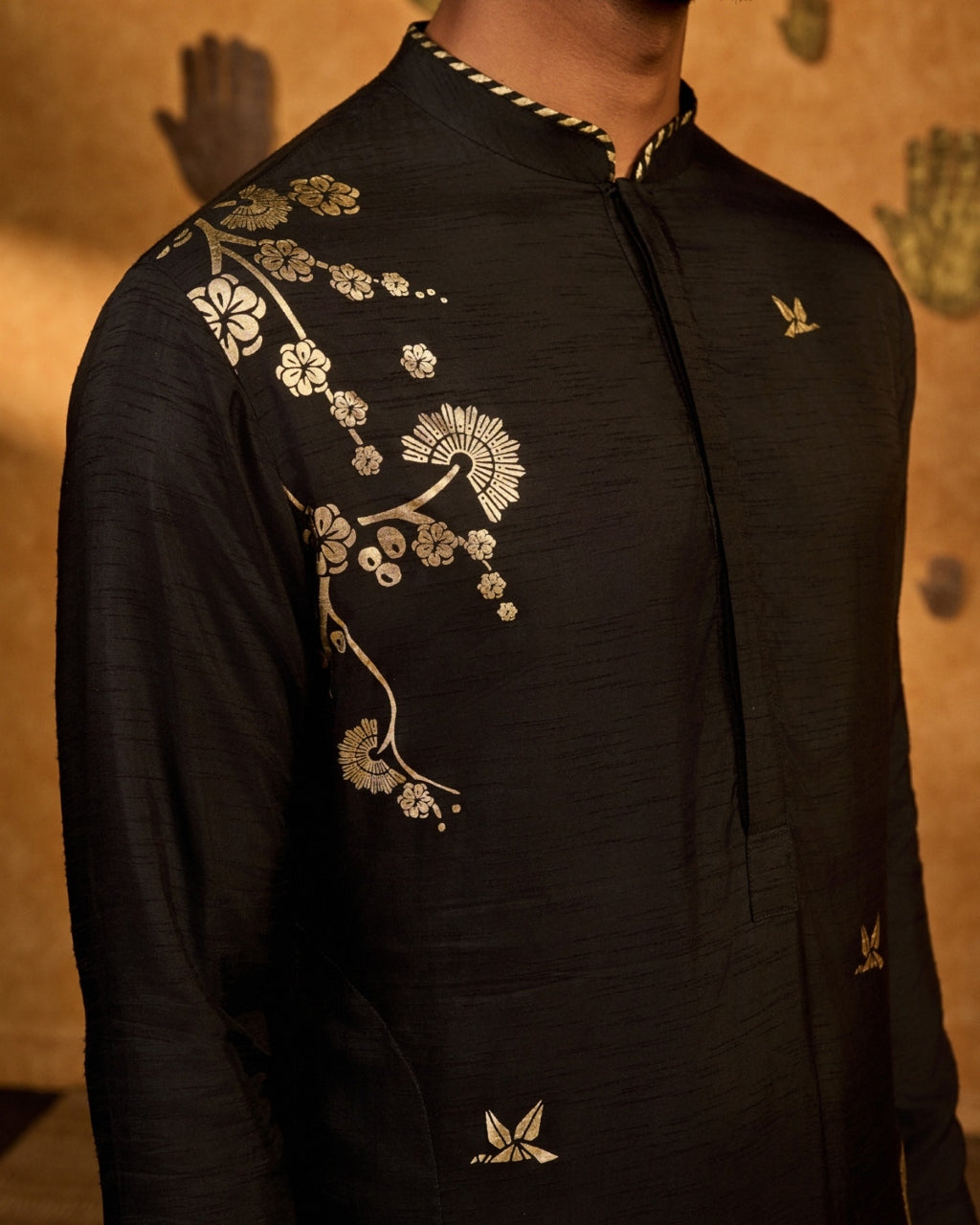 Black Crane Dawn Kurta Set