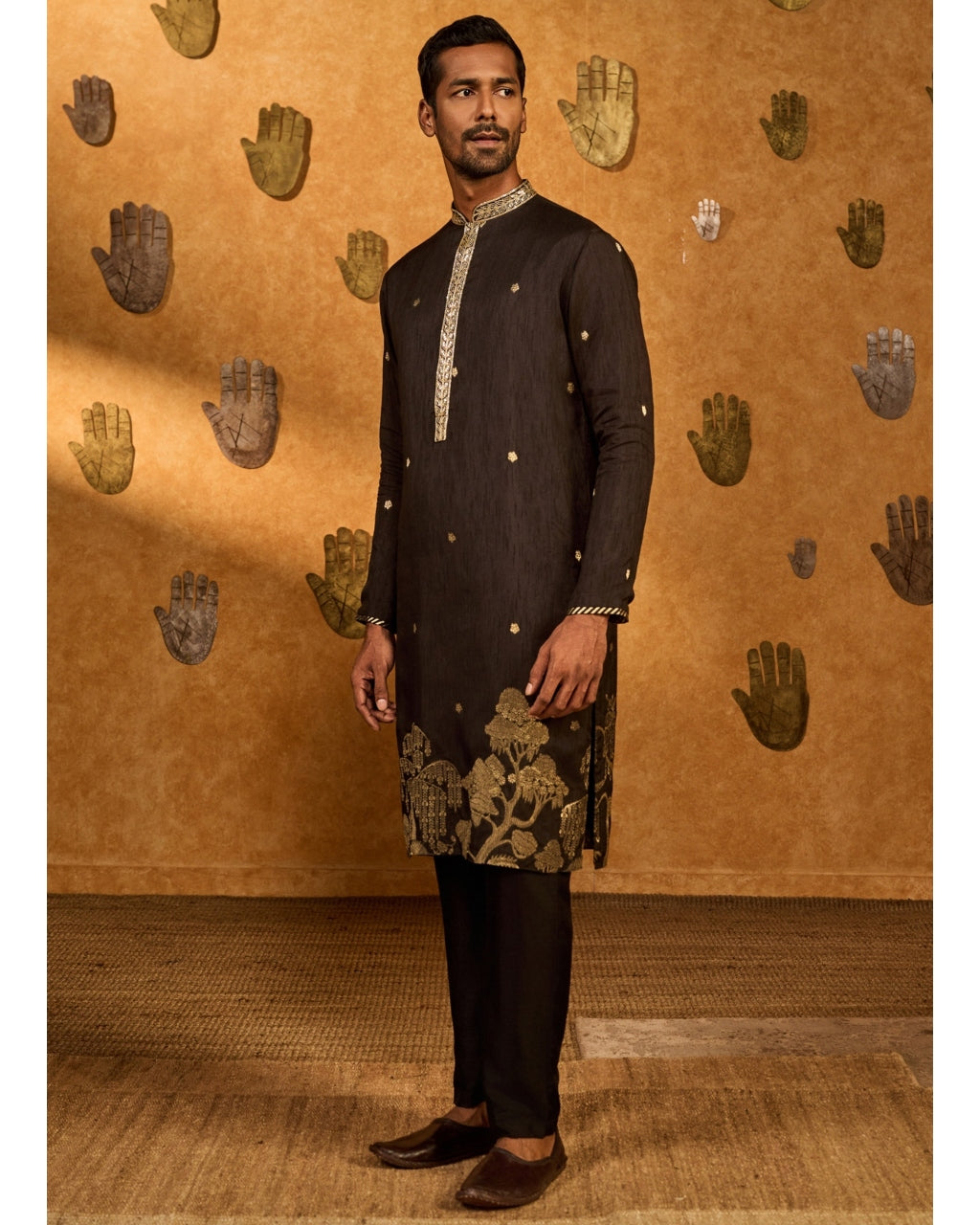 Black Zen Kurta Set