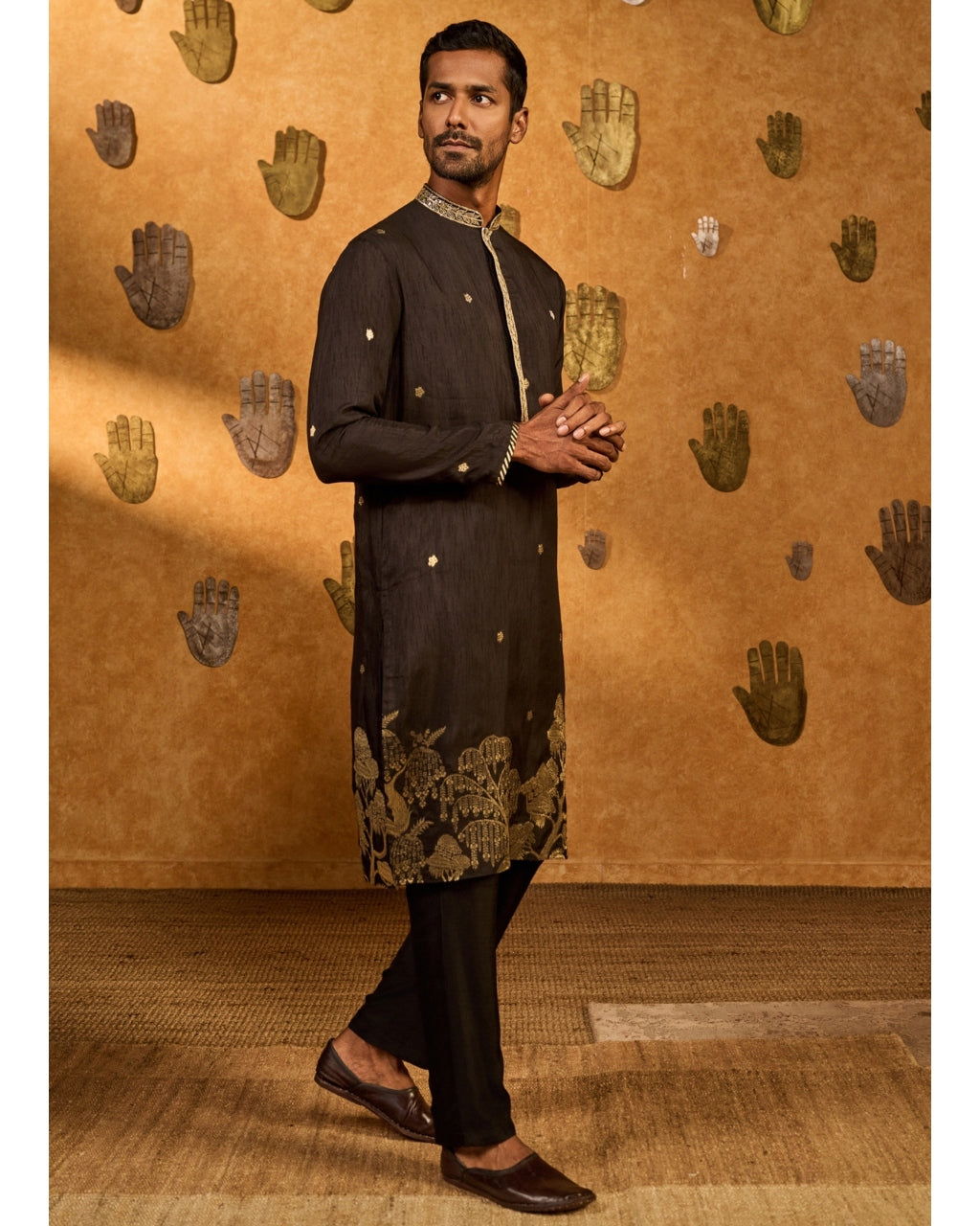 Black Zen Kurta Set