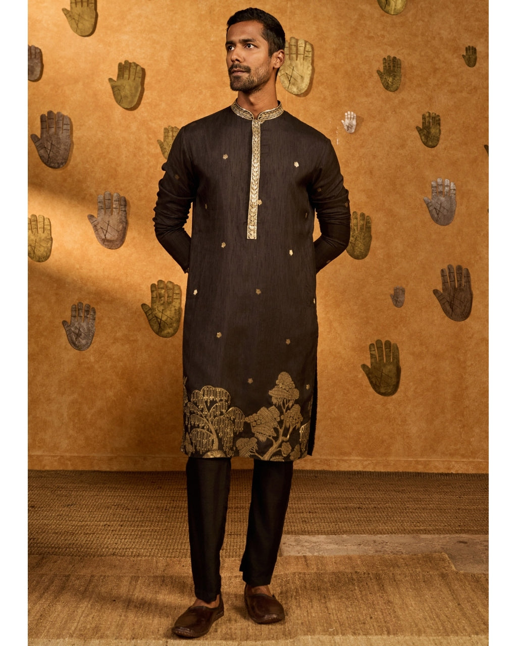Black Zen Kurta Set