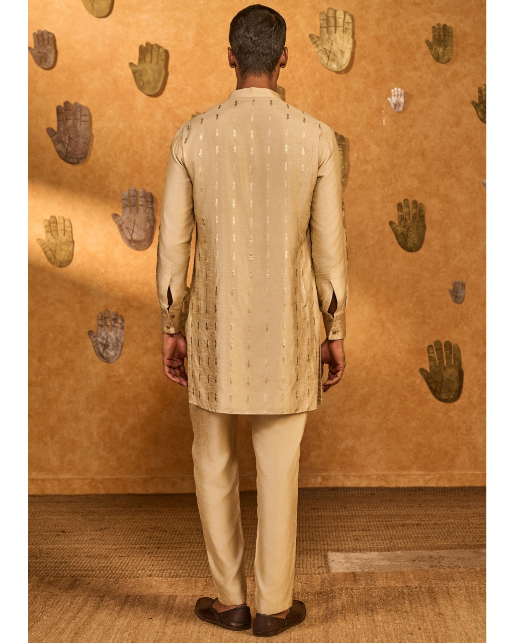Beige Little Pots Kurta Set