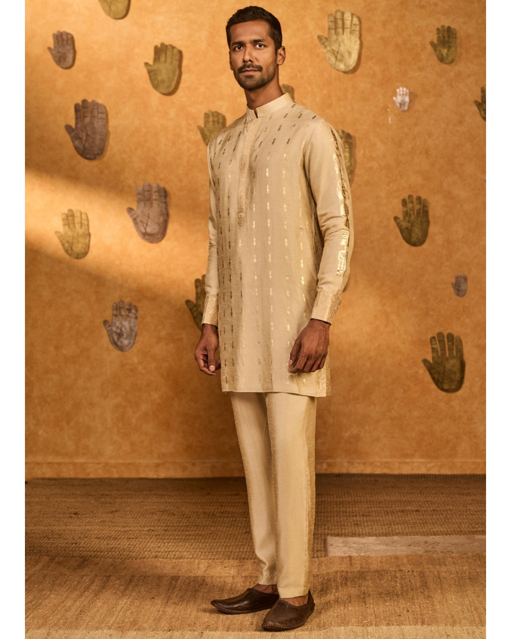 Beige Little Pots Kurta Set