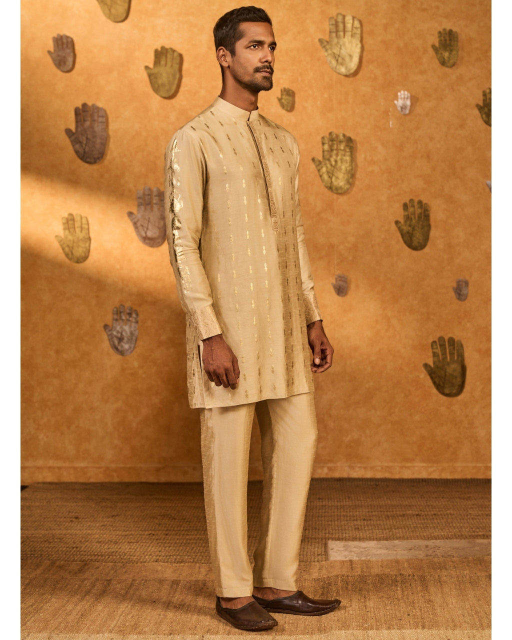 Beige Little Pots Kurta Set