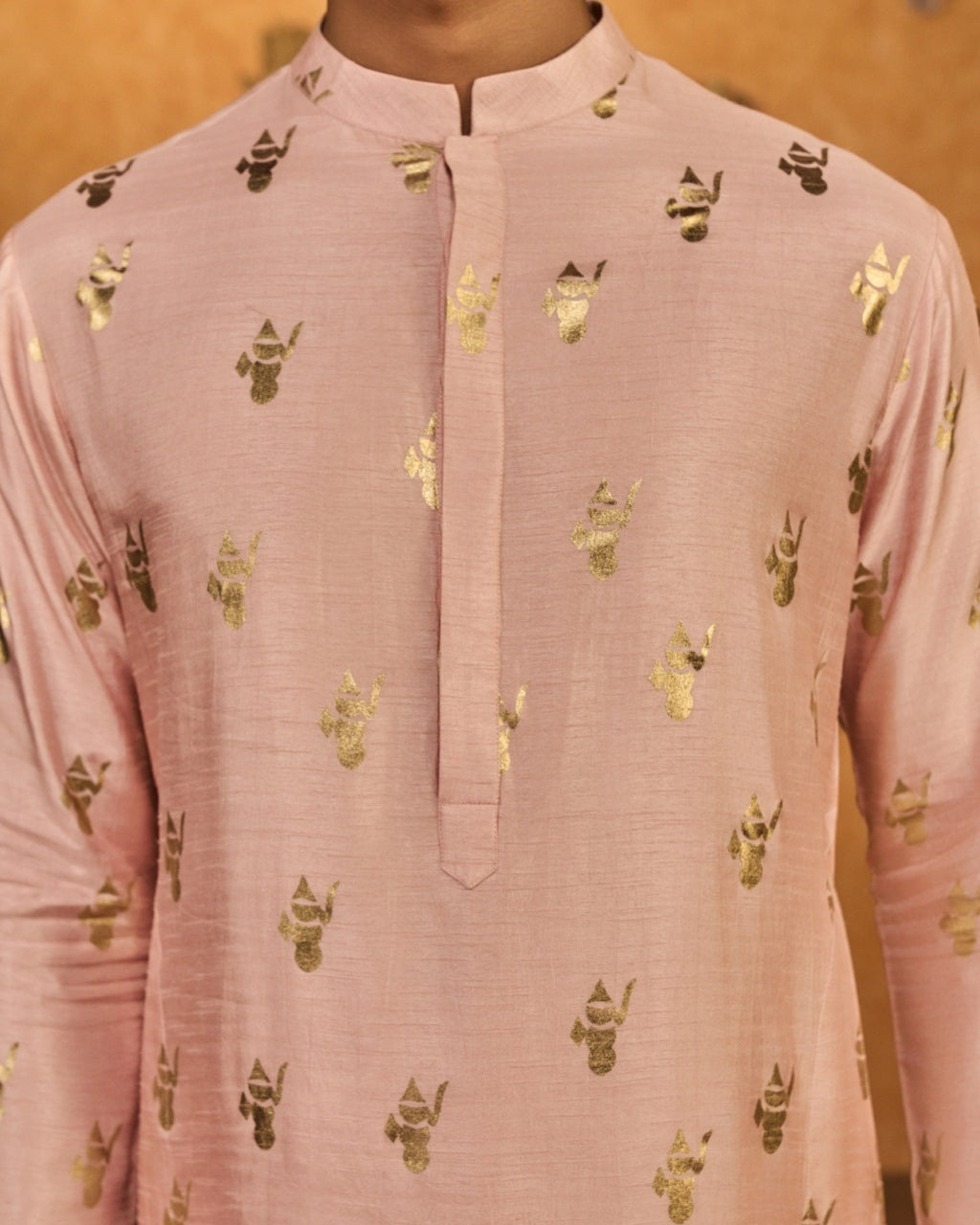 Baby Pink Whispering Leaf Kurta Set