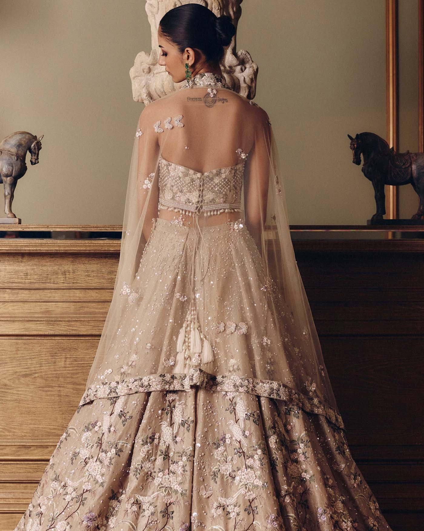 The Amazonica Tissue Lehenga