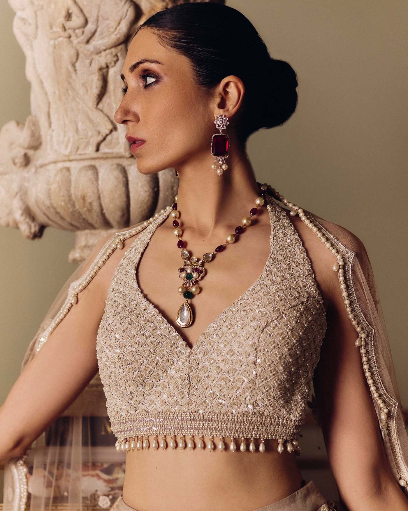 Flamingos Of The Wild Lehenga