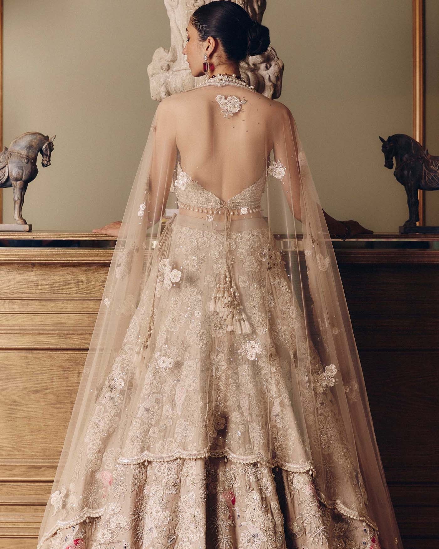 Flamingos Of The Wild Lehenga