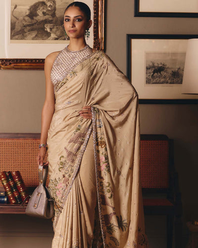 The Story Of Masai Mulberry Silk Sari