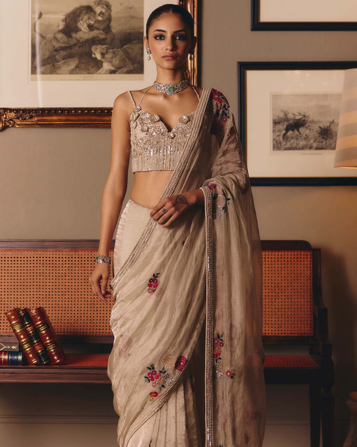 The Parsi Madonna Tissue Sari