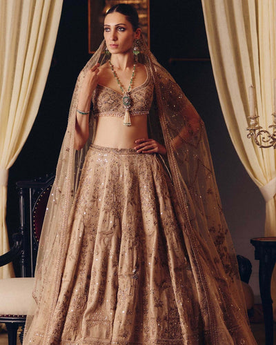 The Dripping Gold Tara Lehenga